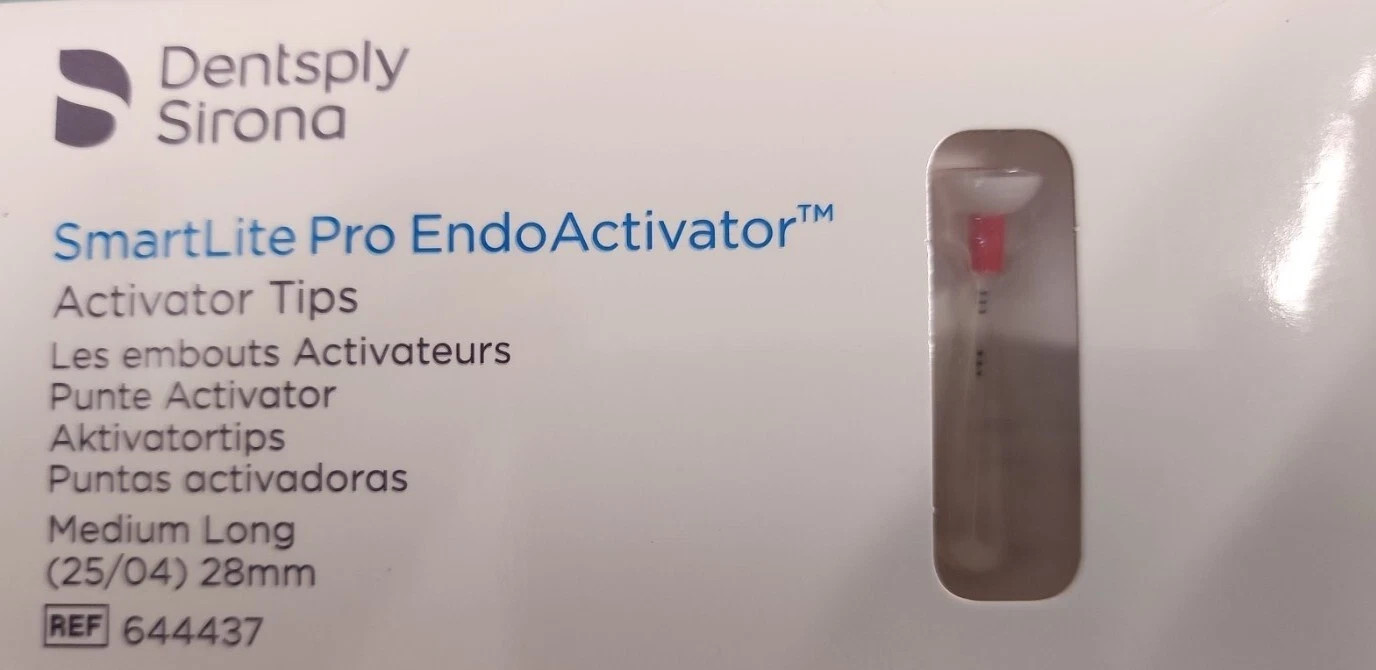 Endoactivator Tips Large Medium Long Red 25 Activator Tips 28 mm Dentsply Tulsa