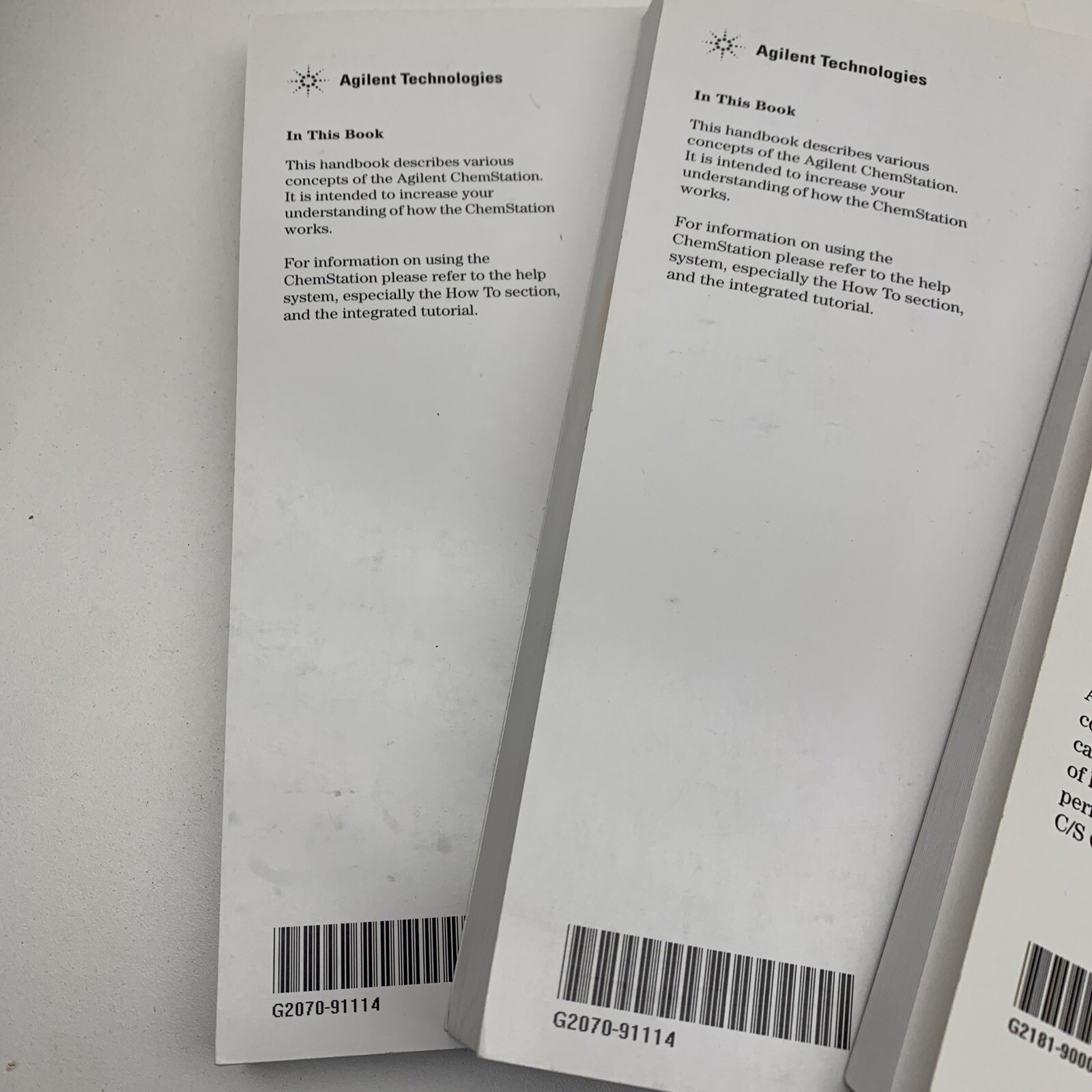 Lot of Agilent Chemstation Manuals, Installation, Spectra Module, Concepts Guide