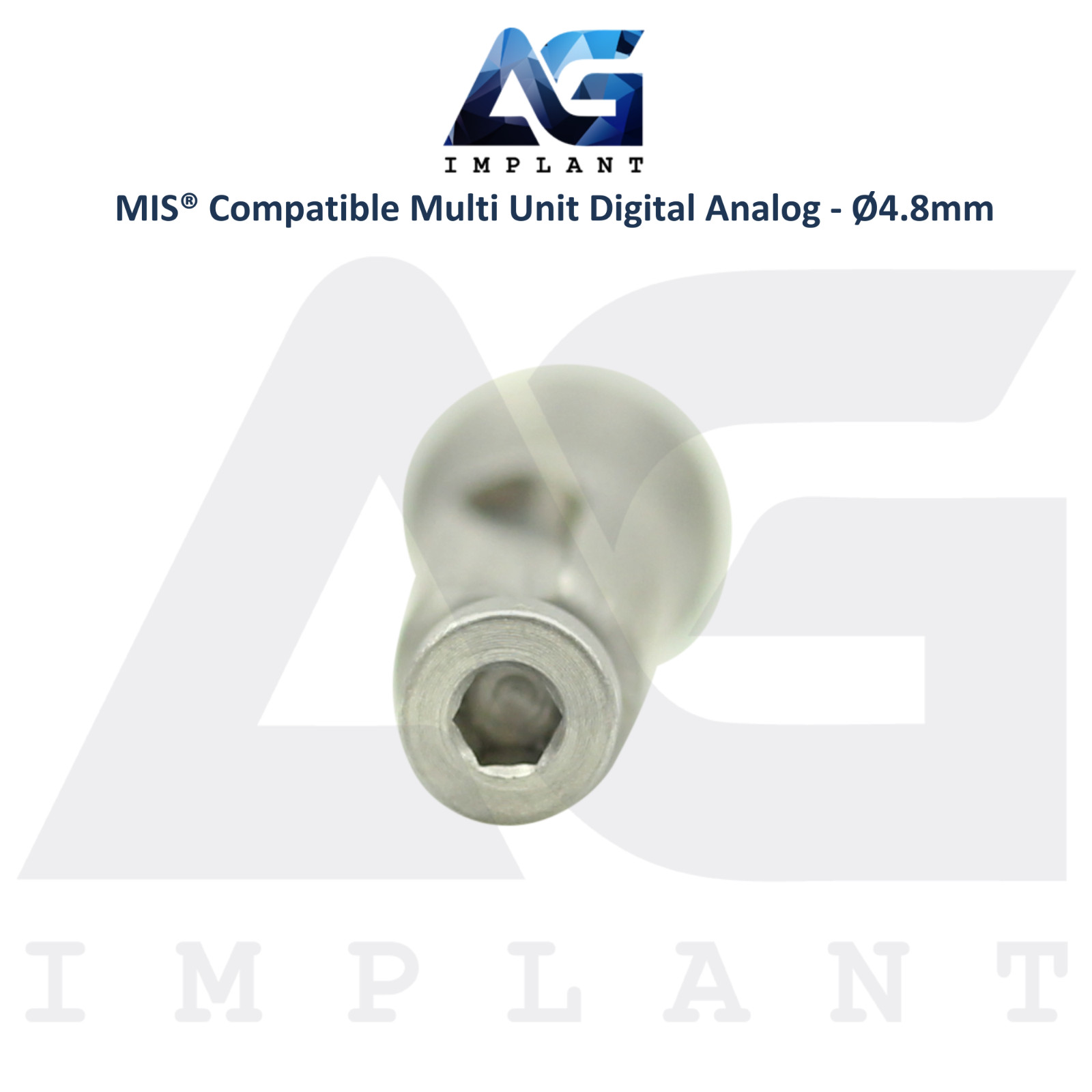 x5 Multi Unit Digital Dental Analog Ø4.8mm MIS® Compatible System Lab