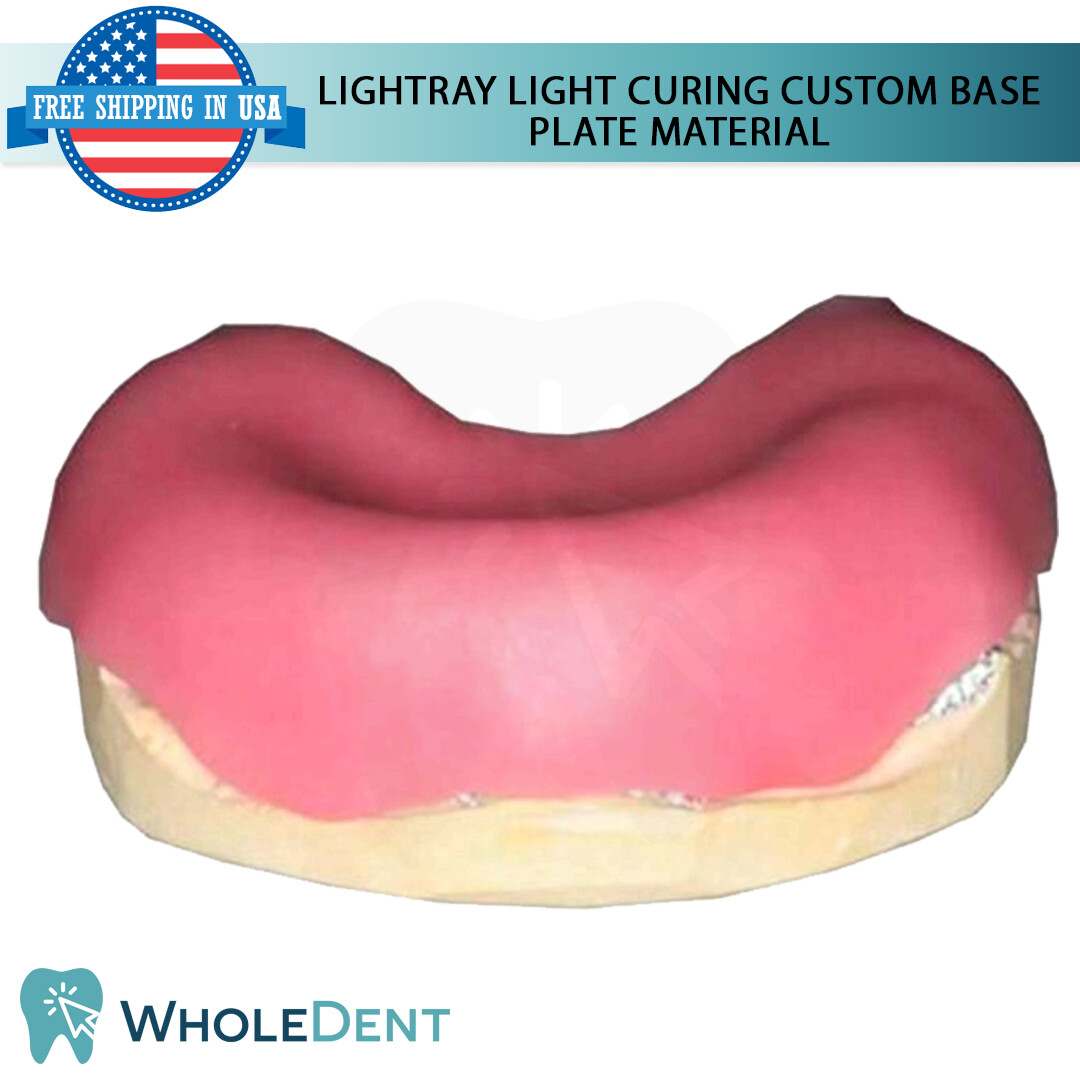 Light Curing Custom Base Plate Material Dental 50 Impression Tray Sheets, 1.5kg