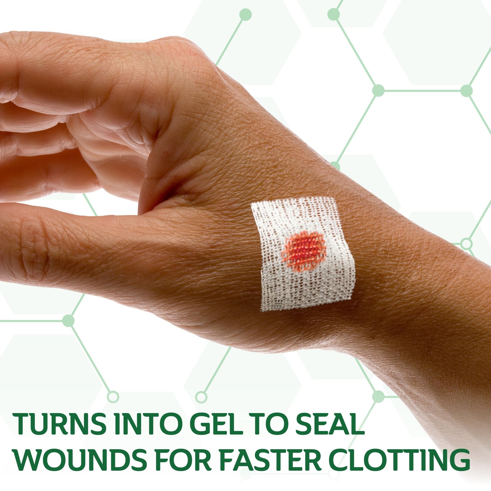 CURAD BloodStop® Wound Dressing | 1” x | 10 Count (Pack of 1), Cur0055