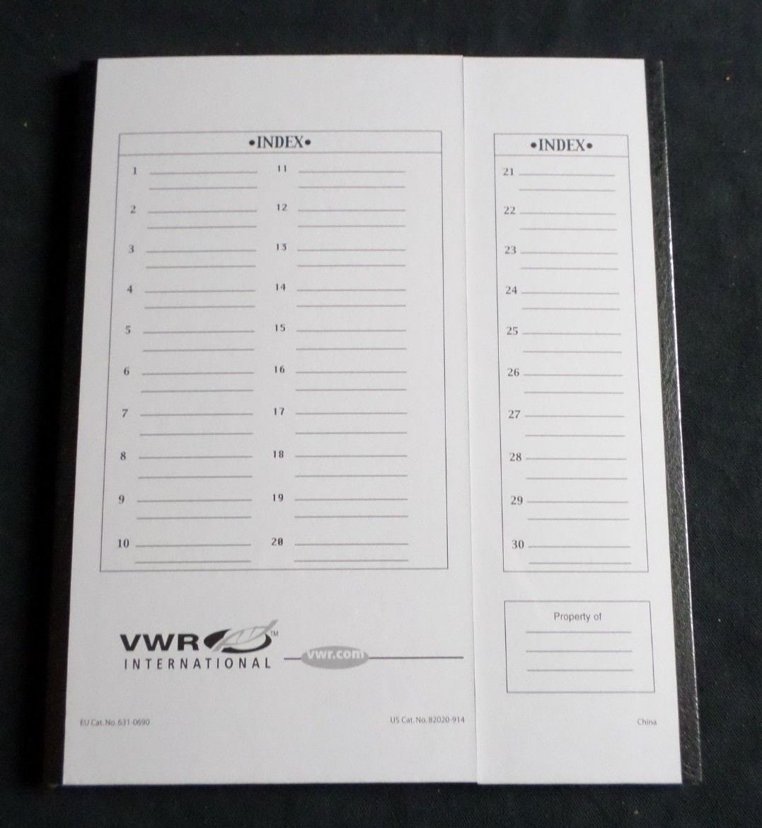 VWR Slide Folder Cardboard 30-Place Micro Slide Tray, 82020-914
