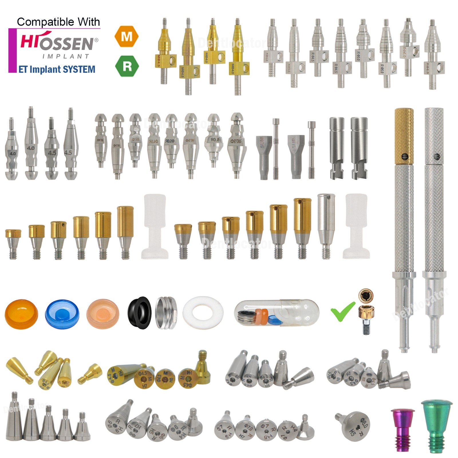Dental Healing Locator Abutment Transfer Tray Lab Analog For Hiossen Osstem M/R