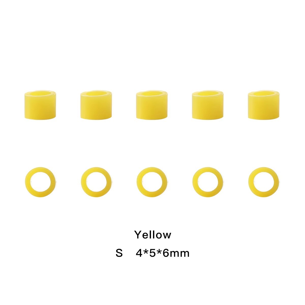 200Pcs Dental Hygienist Instrument Silicone Color Code Rings Autoclavable S+L