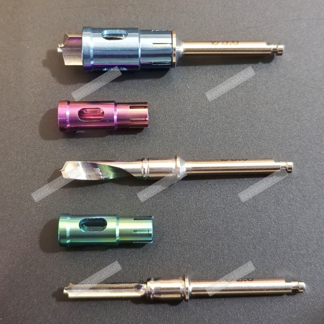 Dental AutoBone Collector Drills with Stopper GBR Self Bone Powder Harvest Drill