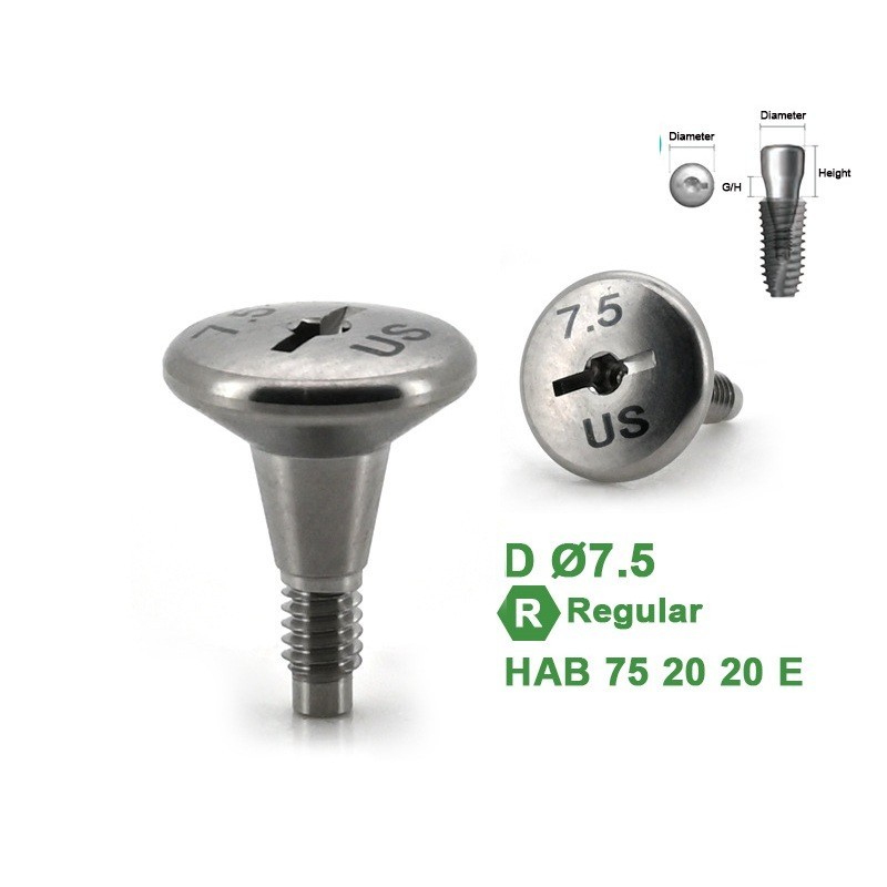 1Pc Dental Healing Abutment Caps Regular Mini Cover Screw Platform
