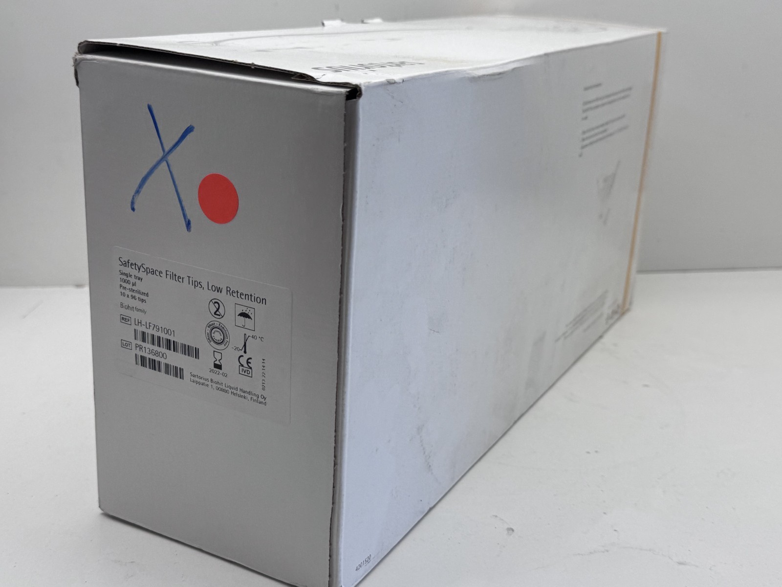 (960) Sartorius LH-LF791001 Biohit SafetySpace Sterile Filter Tip 1000uL EXPIRED