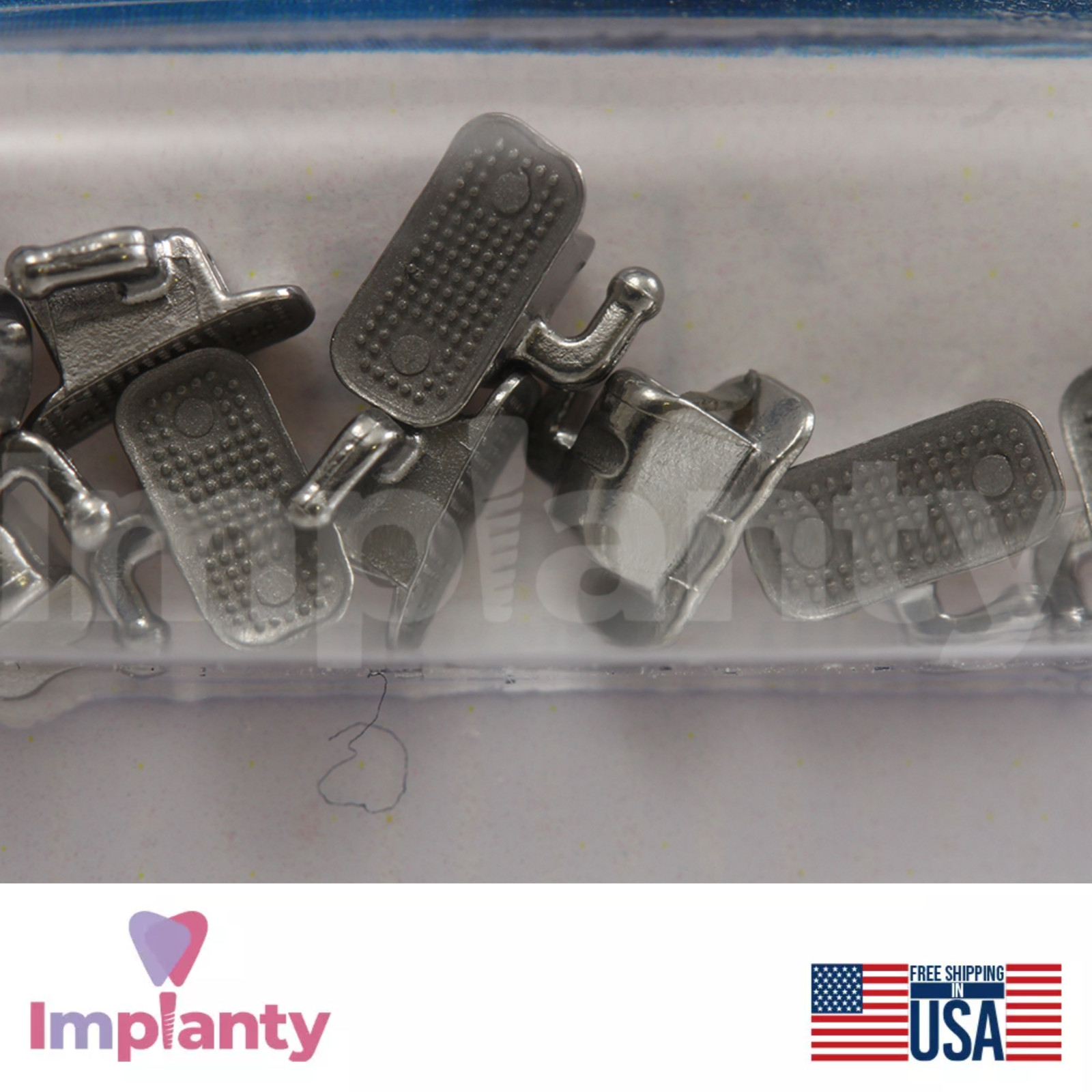 Simple Buccal Tube Non-Conventional Dental Hook MIM Stainless Steel 10pcs
