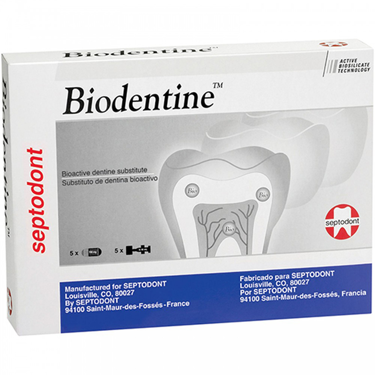Septodont 01C0605 BiodentineBioactive Replacemnt BaseLiner Kit 5/Pk EXP Sep 2026