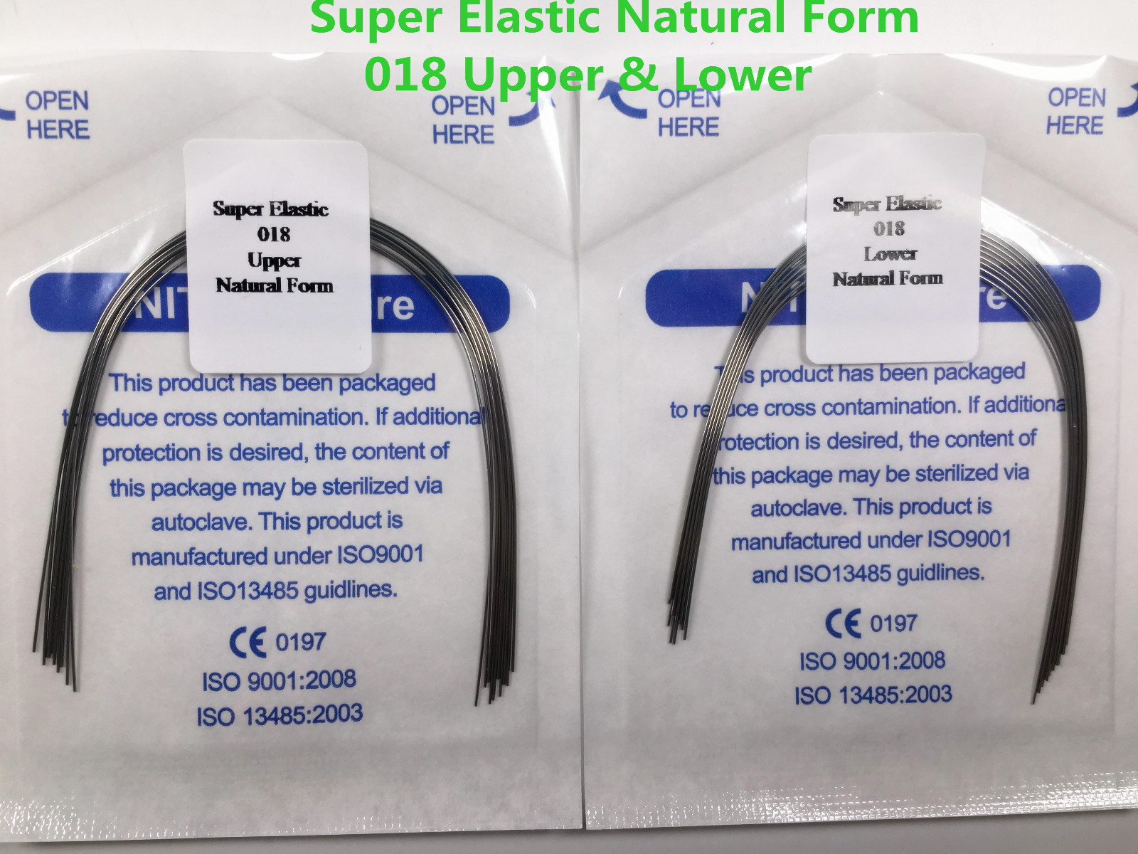 10*Dental Ortho Natural Wires Brackets Super Elastic Round Arch Wire 12/14/16/18