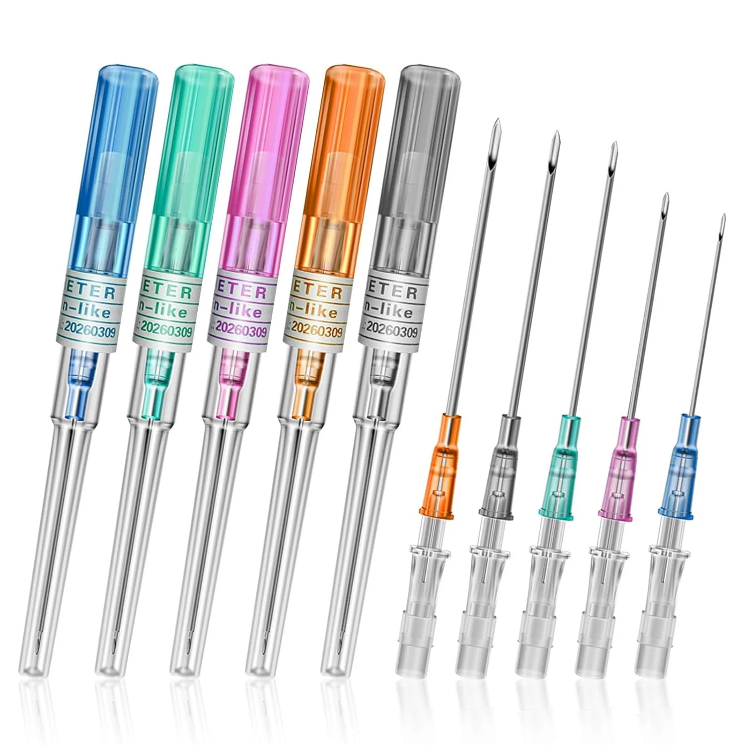 20x Practical Sterilized Disposable Cannula Piercing Components 14/16/18/20/22G