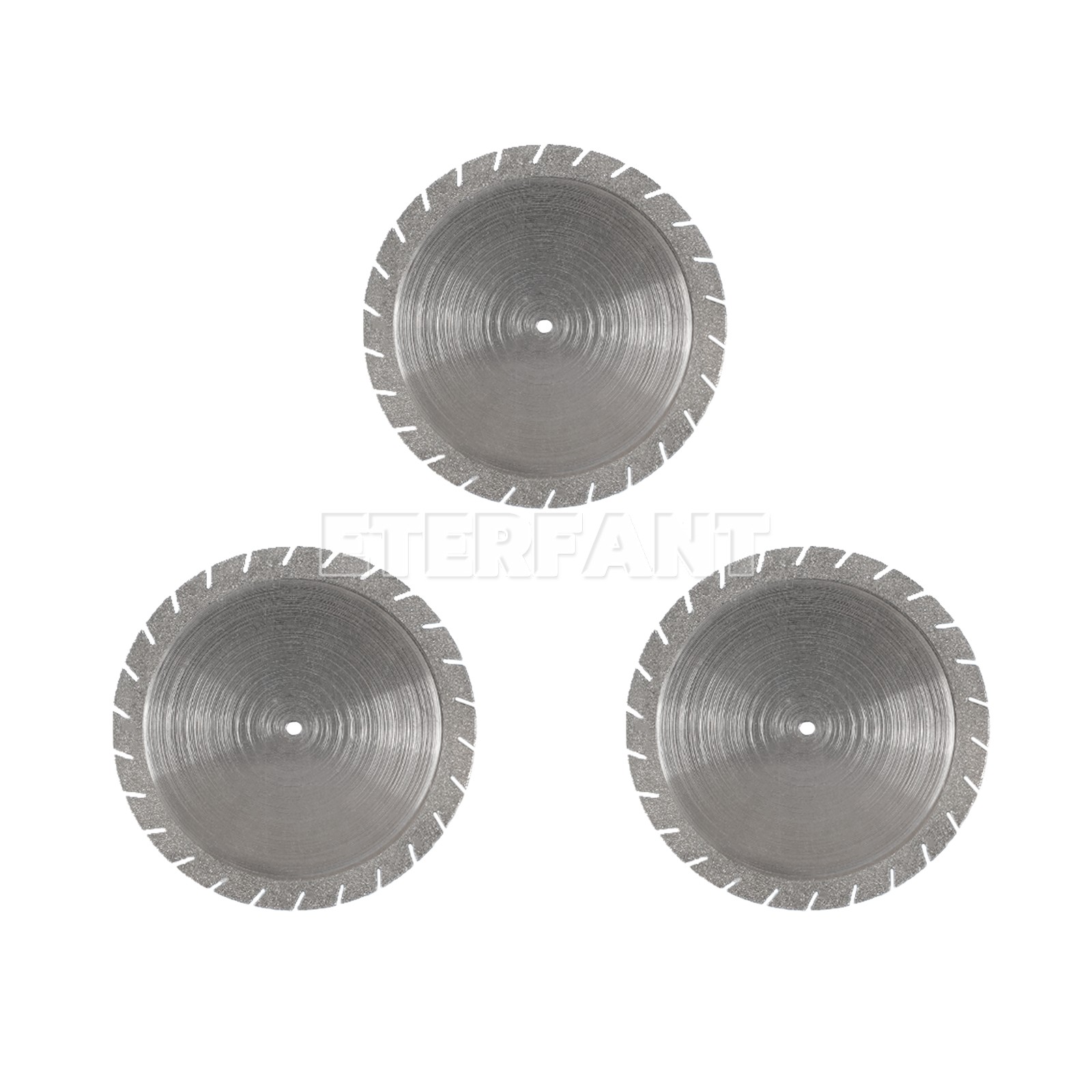 2PCs 40mm*0.3mm Dental Lab Diamond Cutting Disc Double Sided Crown Plaster Disc