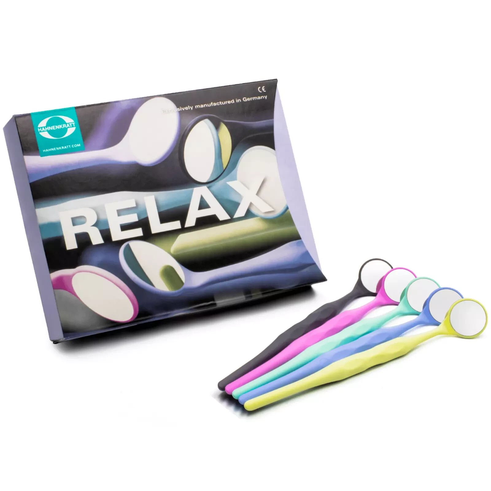 HAHNENKRATT DENTAL RELAX FS Rhodium Mouth Mirrors REF 7110-size 5 10 ASSORTMENT