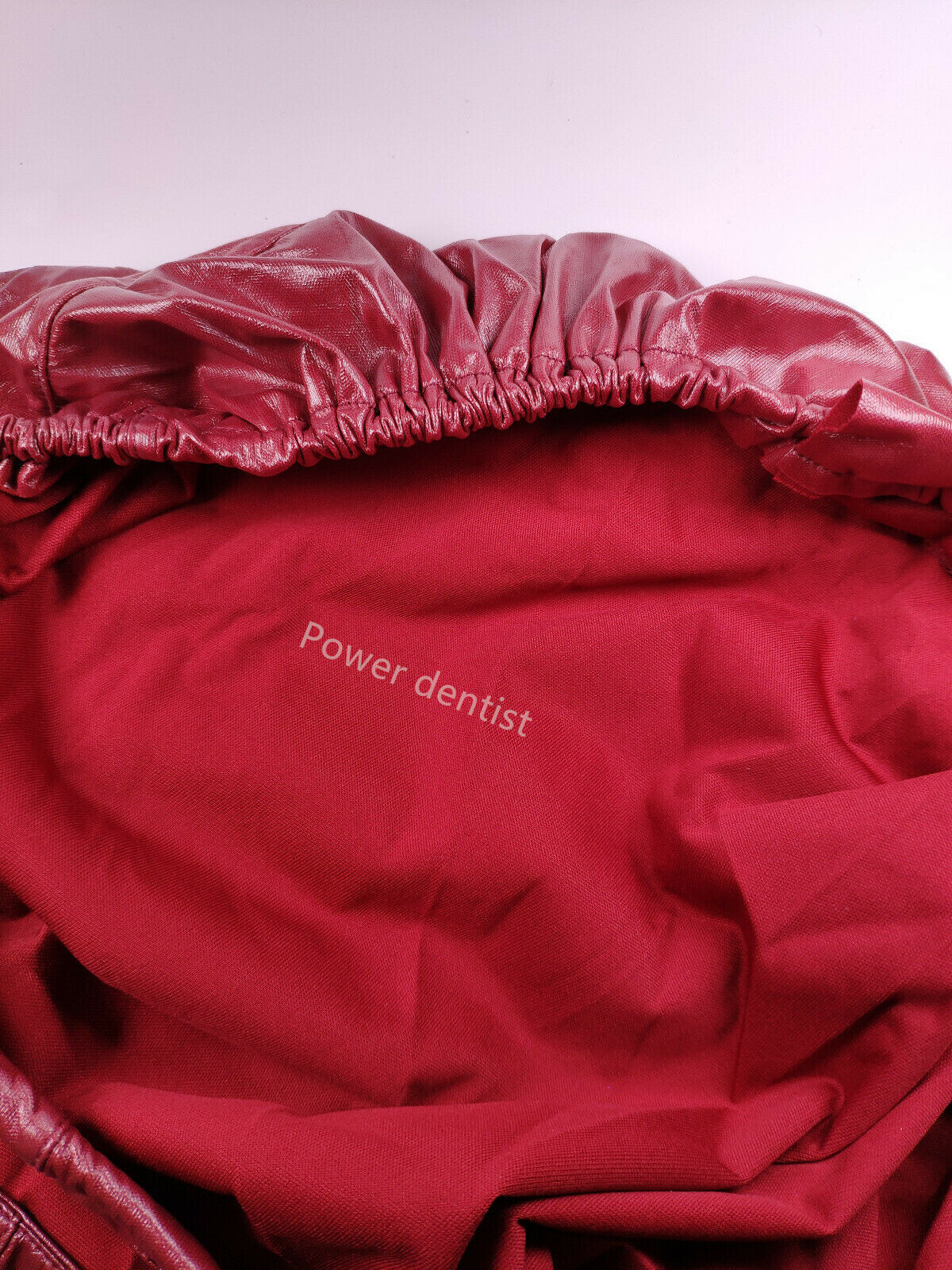 Dental Dentist Chair Cover Sleeves Protector Chair Unit Cover PU Wine Red *1Set