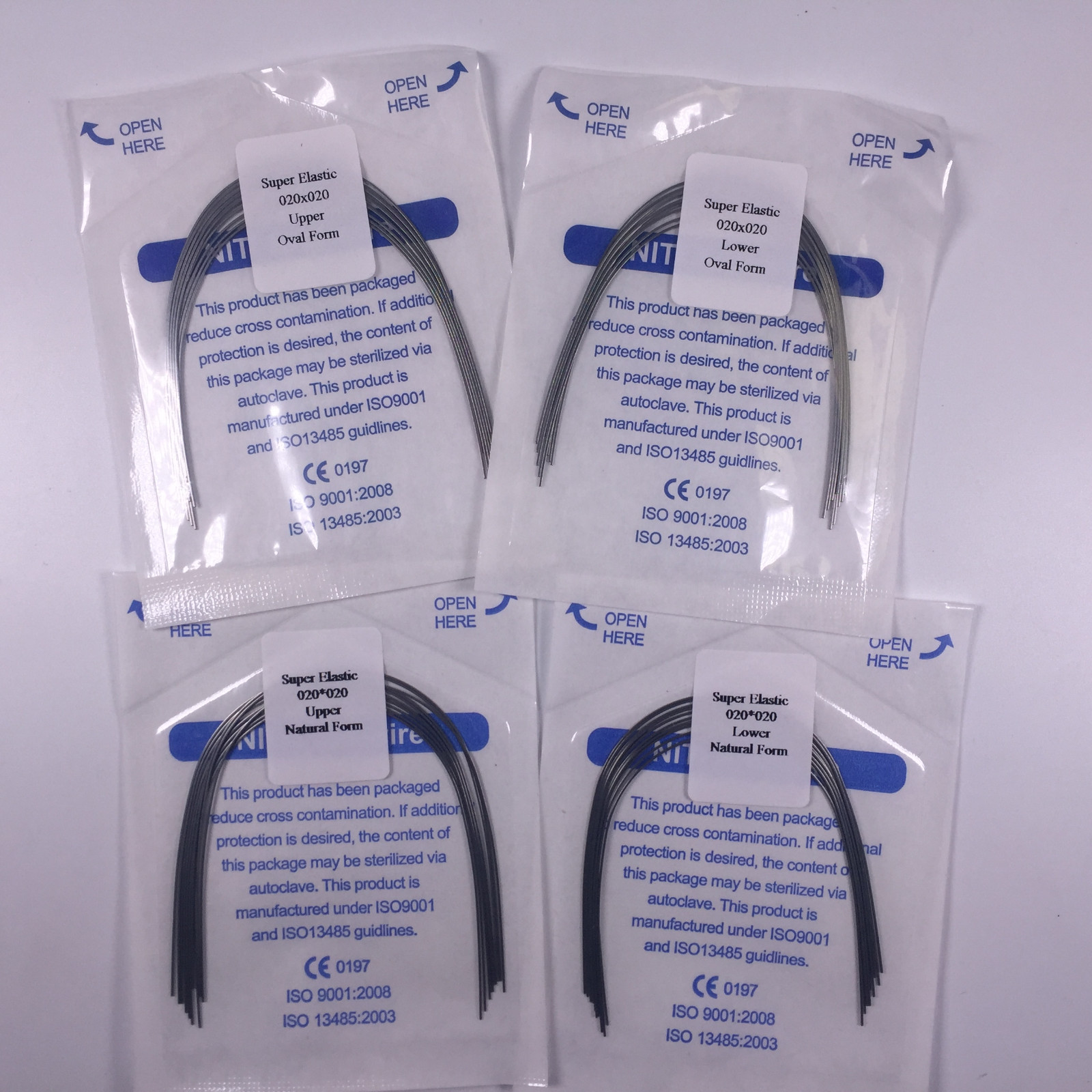 5 Bags Dental Niti Super Elastic Arch Wires Rectangular Ortho Natural/Oval Form