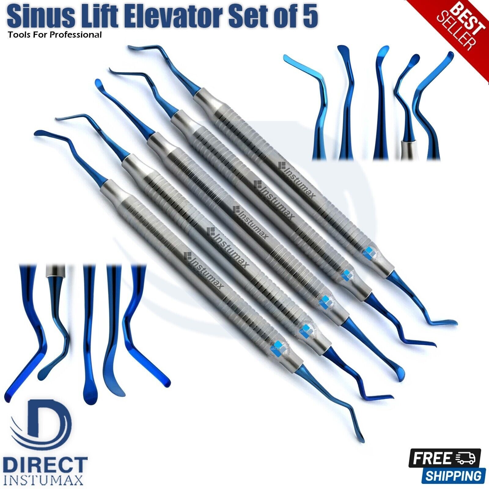 Vista Tunneling Procedure Mauri Perio Kit – Dental Implant Surgical Instruments