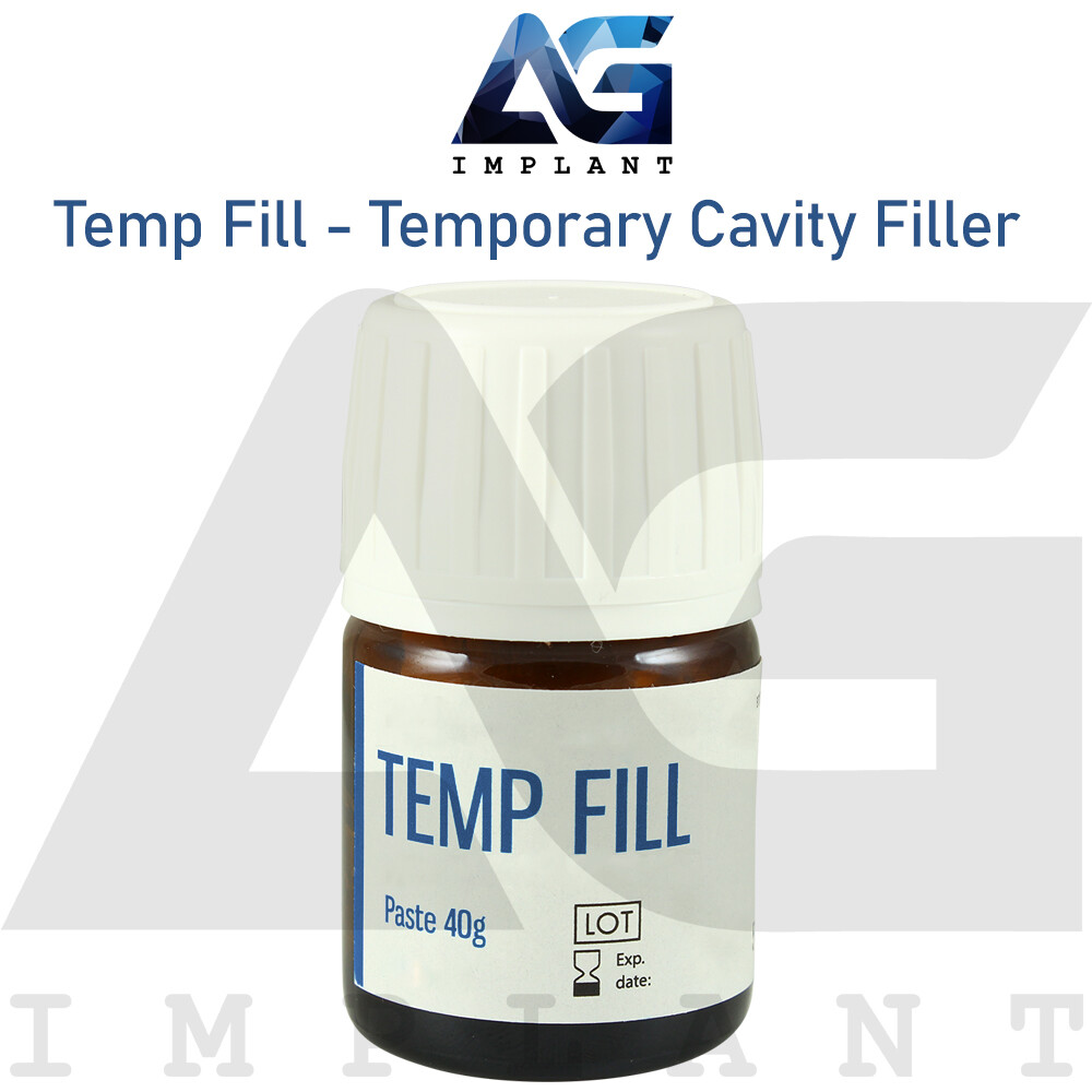 Temp Fill Temporary Cavity Filler Dental Self Cure Hydrophilic Zinc Material 40g