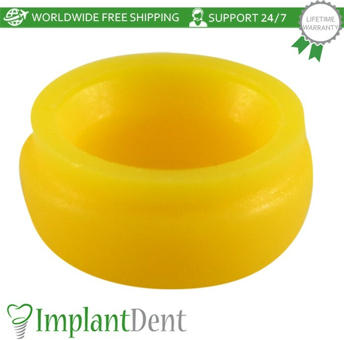 100x Extra Soft Silicone Cap Insert For Loc Low Attachment Dental Prosthetics