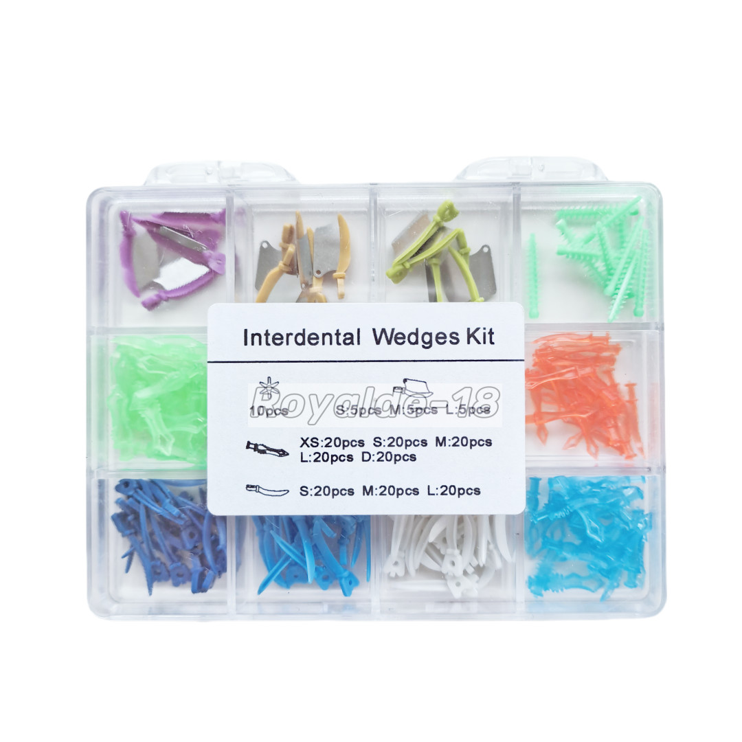 Dental Interdental Wedges Sectional Matrix Concave Diastema Wedge Refill Guide