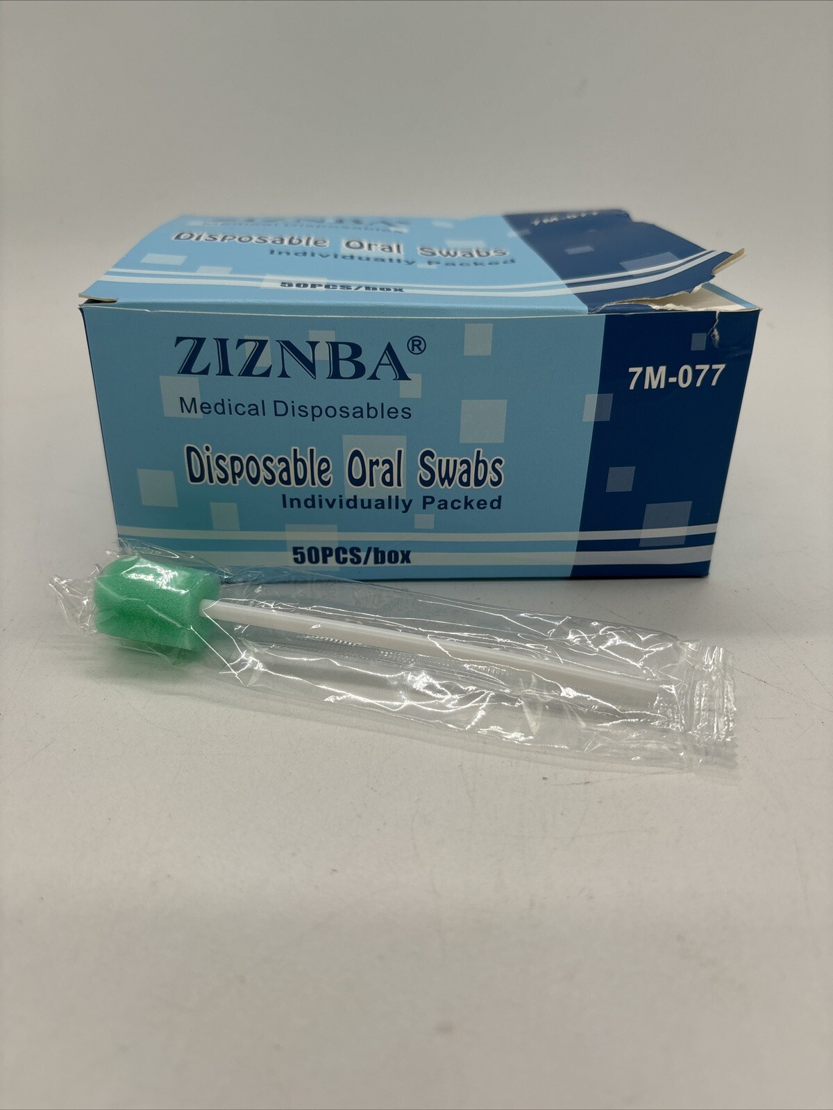 ZIZNBA Disposable Oral Swabs – New Open Box Of 26 Individually Packed/Wrapped