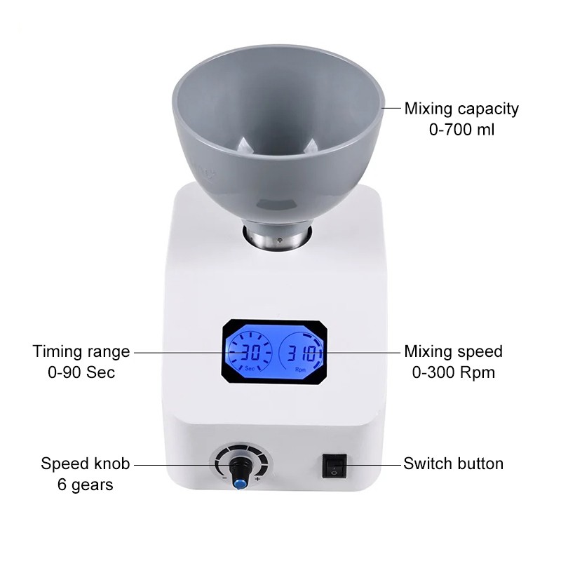 VV Dental Alginate Mixer Dental Impression Alginate Material Blender Automatic