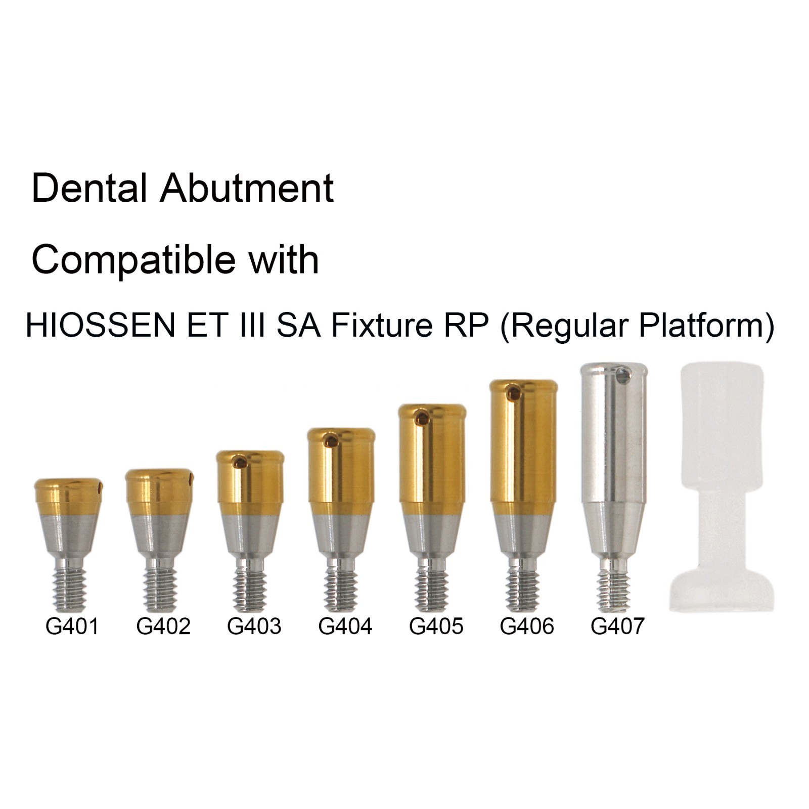 Hiossen ET Standard Locator Abutment 1.0-7.0mm GH Overdenture Dental Attachment