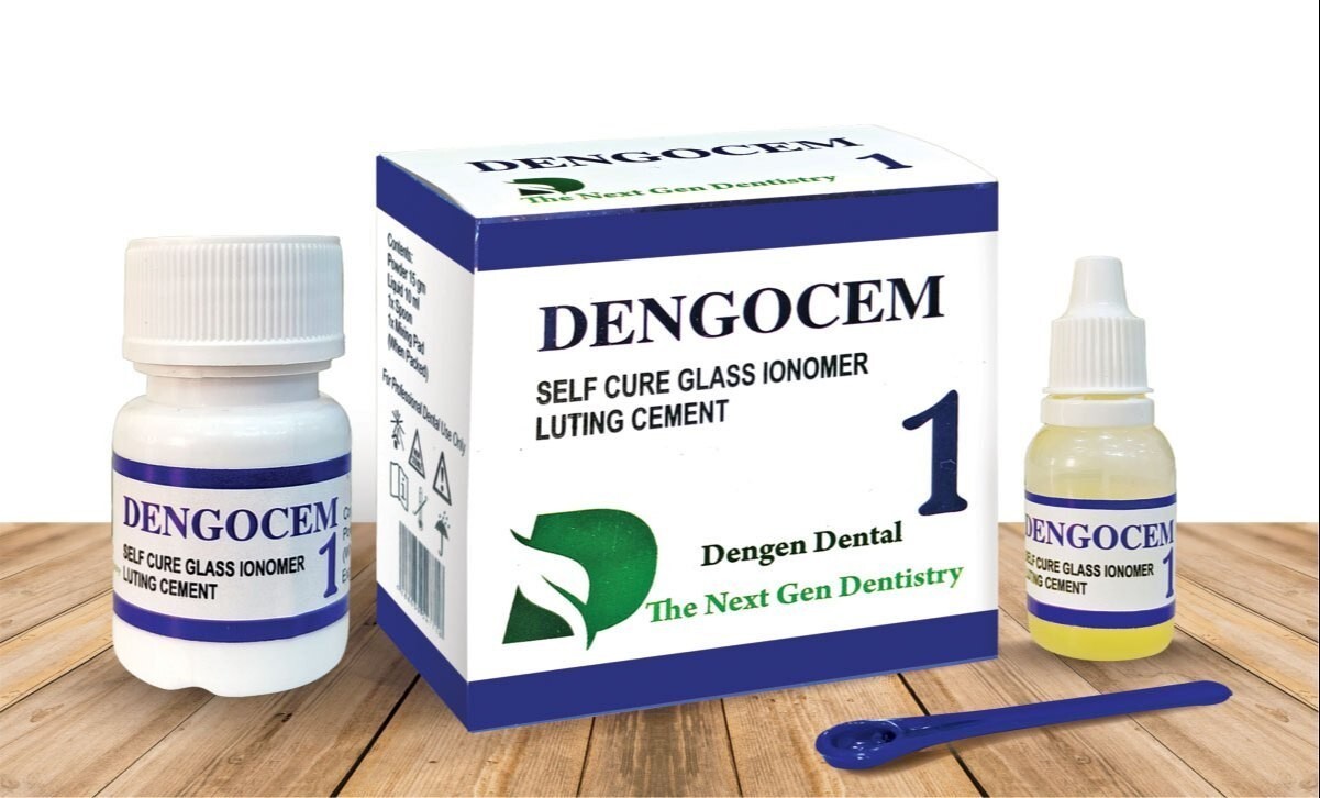 Permanent Dental Cement For Fixing Loose Caps Crown Bridges Luting Kit GIC