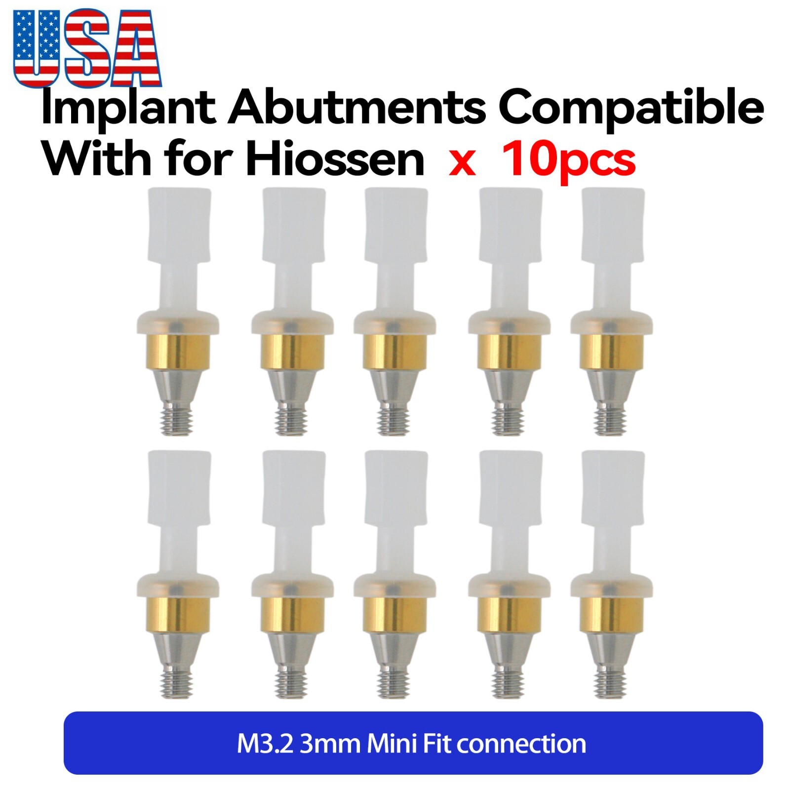 US Locator Attachment Abutment For Hiossen ET /Osstem TS Mini 3.0mm GH Caps Kit