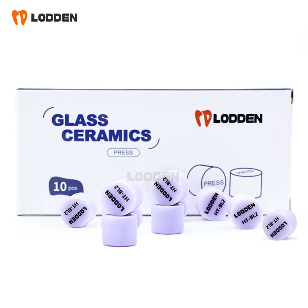 10pcs Dental Glass Ceramic Lithium Disilicate (LS2) IPS Emax Press Ingots
