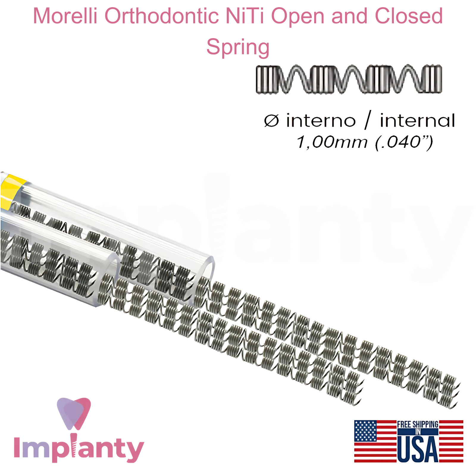 Morelli 0rthodontic NiTi Open & Closed Dental Spring Gentle-150gf Force 3 Sticks