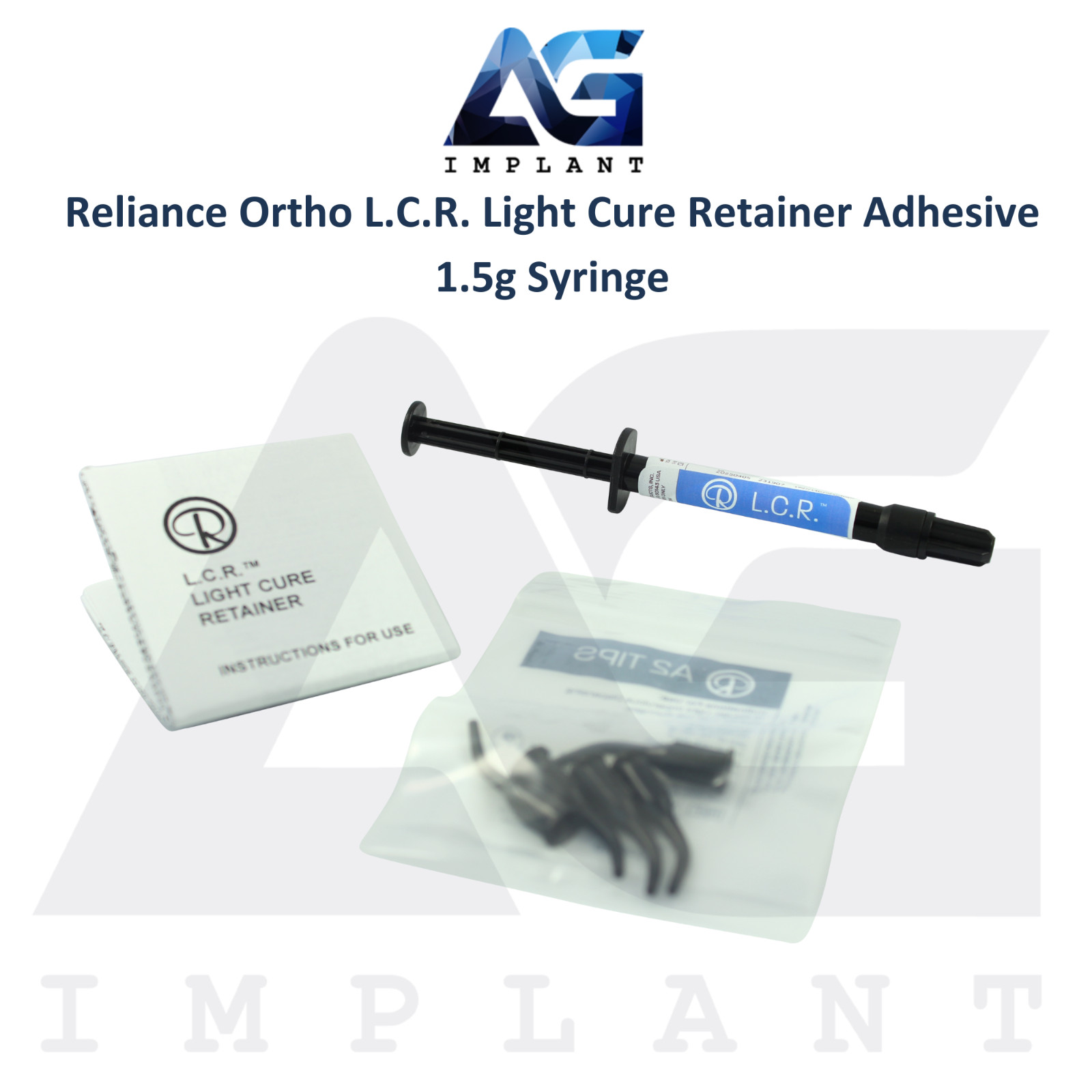 Dental Ortho Light Cure Retainer Adhesive 1.5g Glassy Finish Wear Resistant