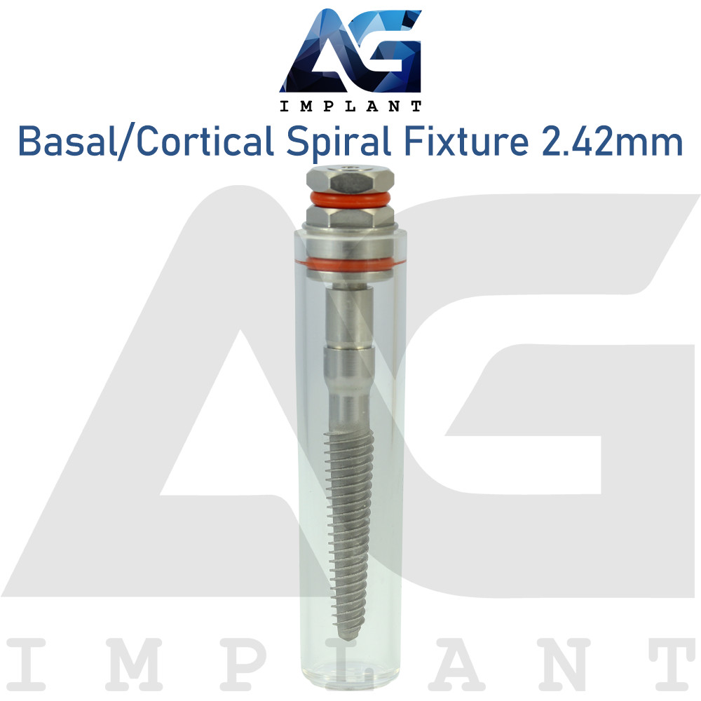 5 Basal/Cortical Spiral Titanium Fixture System Int Hexagon 2.42mm Prosthetics