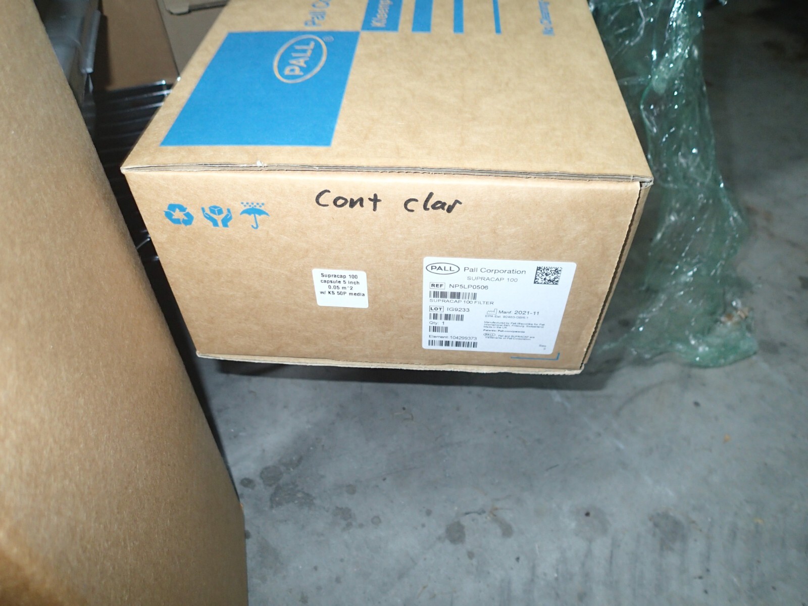 Pall NP5LP0506 Supracap 100 Capsule Depth Filter MFG 2021 NEW