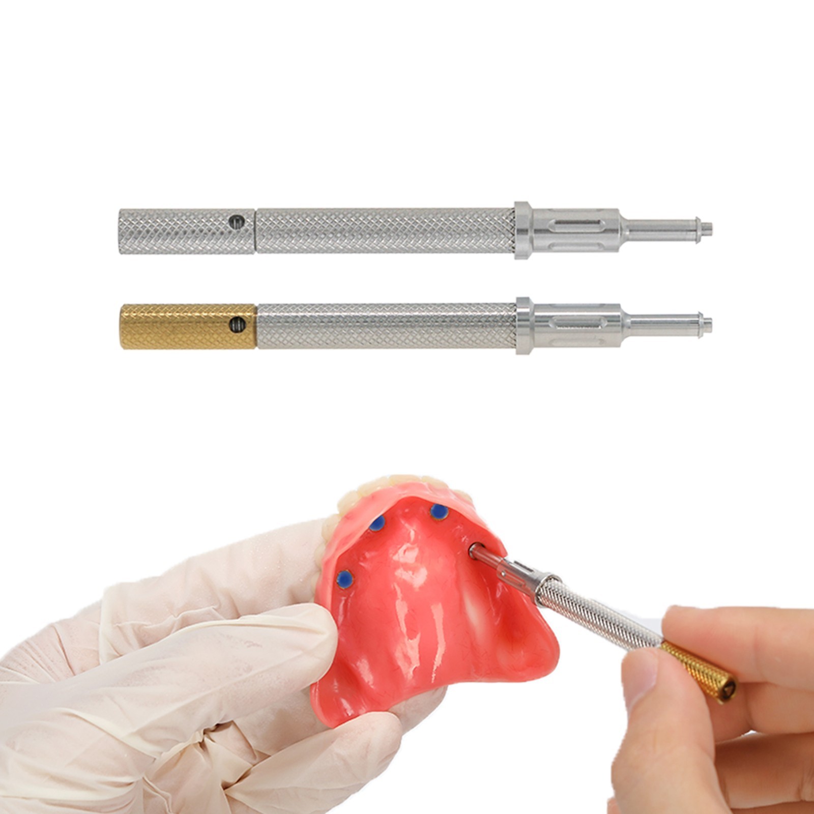 US Dental Universal Implant Locator Core Tool Golden Silver & Retention Caps Kit