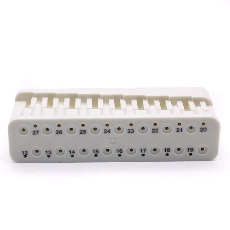 2Pcs Dental Endo Measuring Block w/ Ruler Plastic File Holder Autoclavable USA