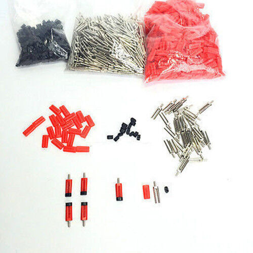 Dental Master Twin Double II Pins&Plastic Sleeves Dental Lab Supply 500 Pcs