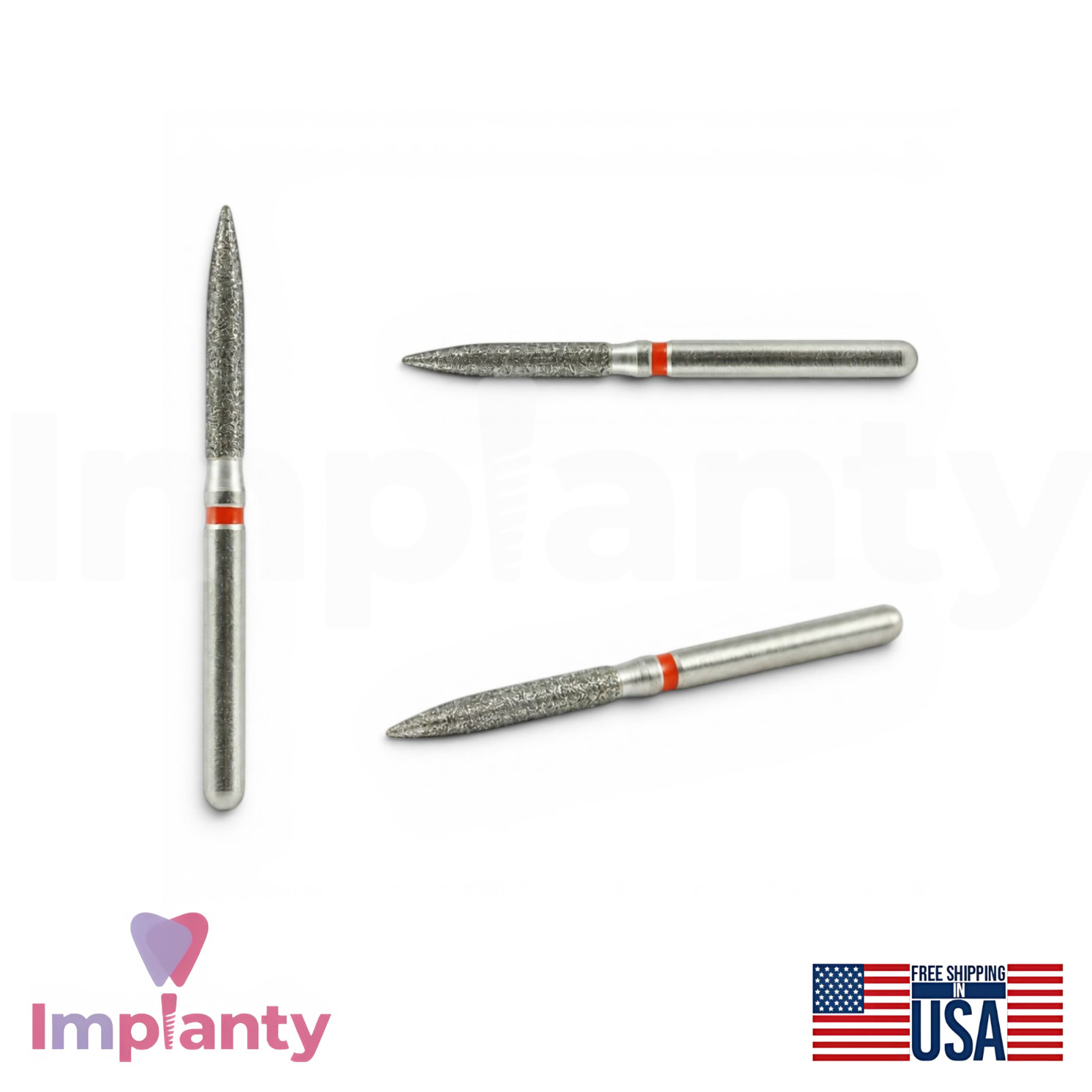 MDT Perio Diamond Coated Burs Kit Plaque Removal Stainless Steel Tool