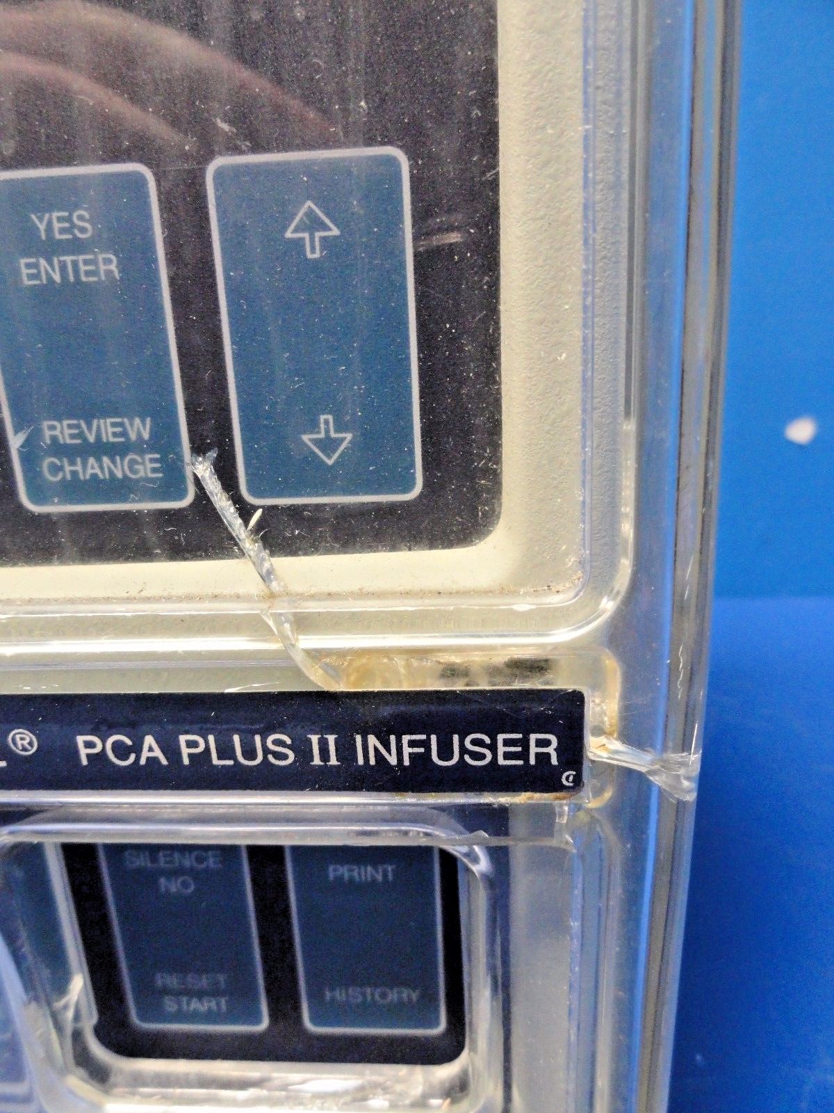 Abbott Lifecare 4100 PCA Plus II Pump W/ Pole Clamp & Bolus Cable, No Key ~14361