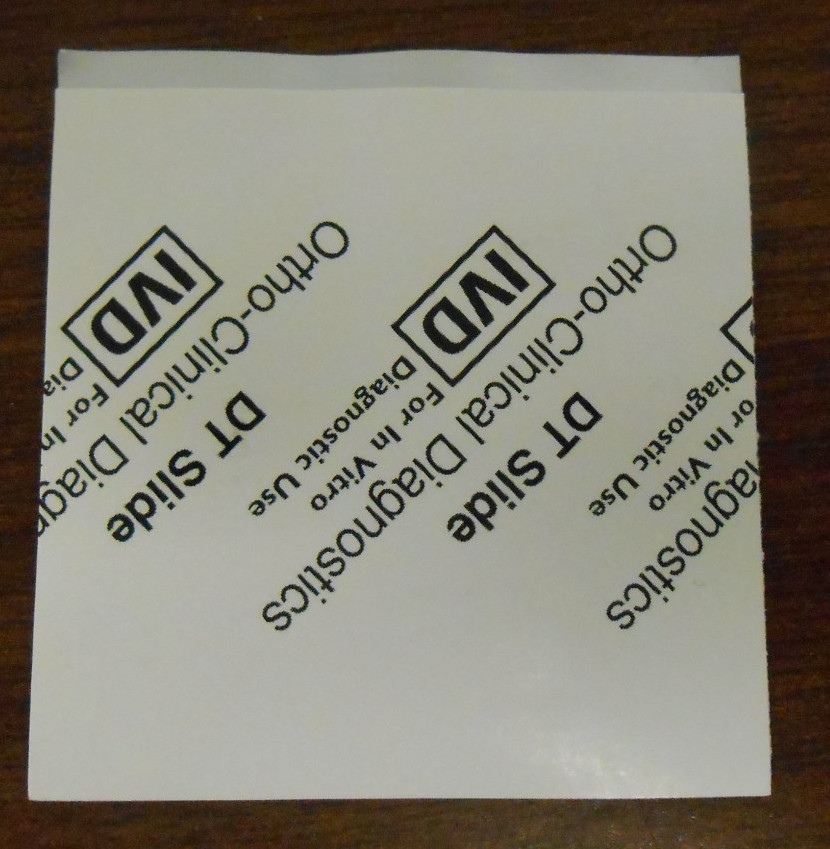 VITROS PRODUCTS VITROS WHITE REFERENCE SLIDES J023315