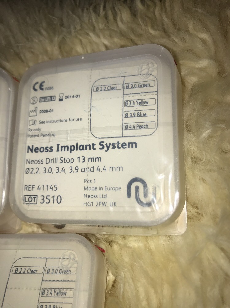 Dental Implant, NEOSS Drill Stop 13mm 2.2, 3.0, 3.4, 3.9, 4.4mm Sealed