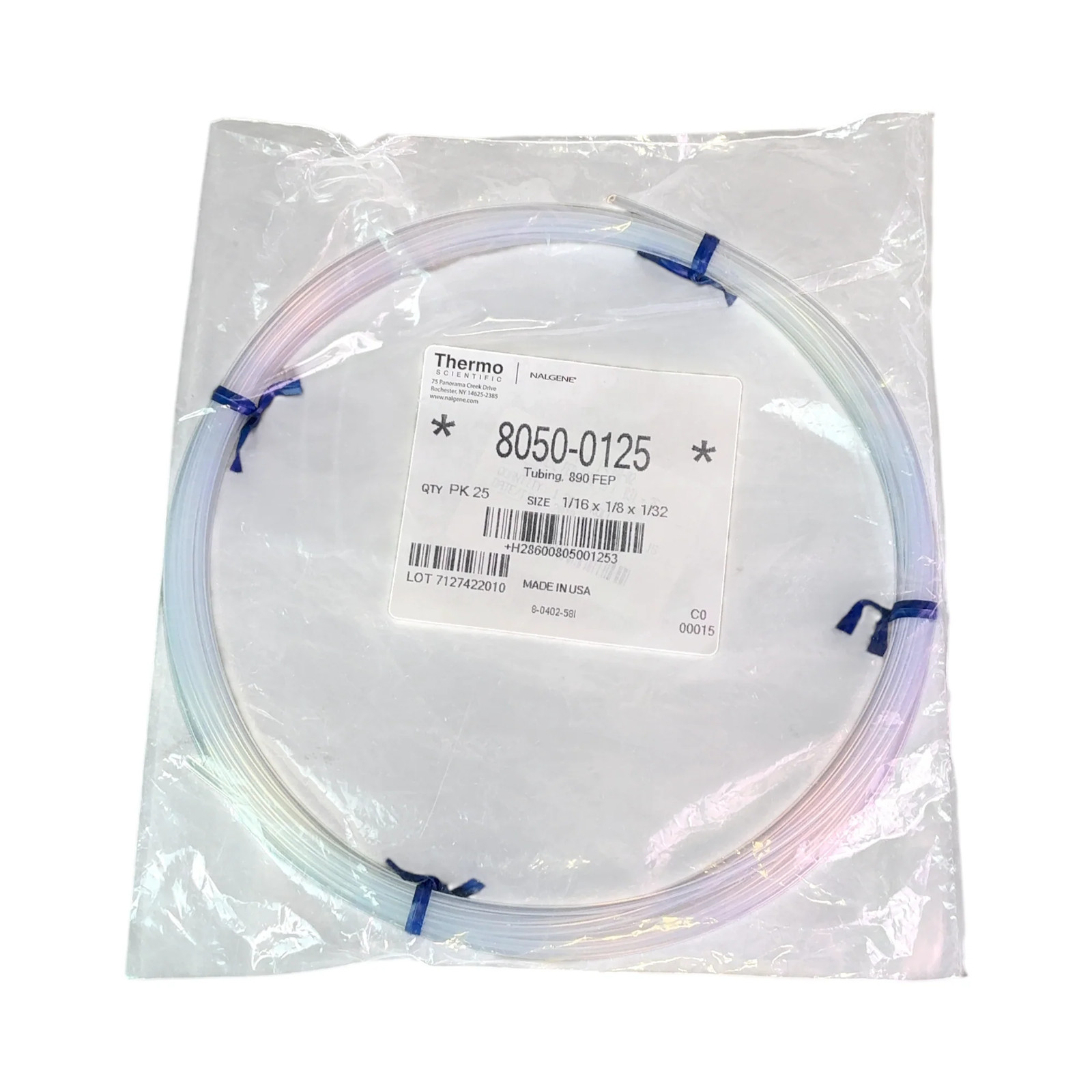 Thermo Scientific 890 FEP Tubing 8050-0125 1/16 x 1/8 x 1/32″ NEW Open Box (BO!)