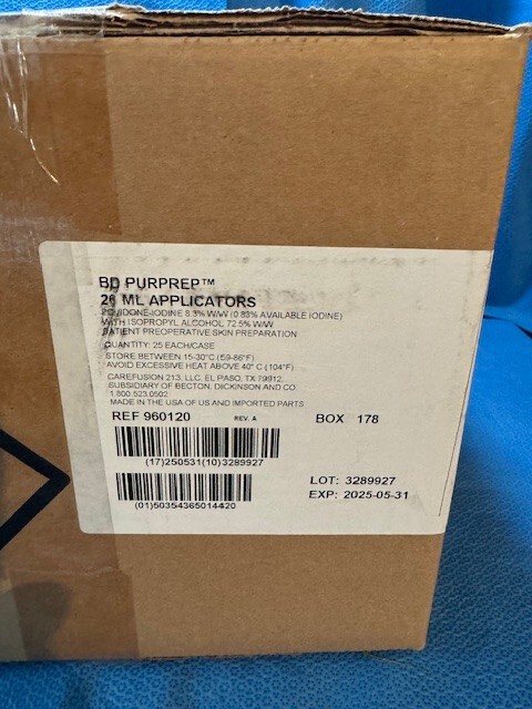 Becton Dickenson BD Purprep 26ML Applicators (Box of 25) 960120