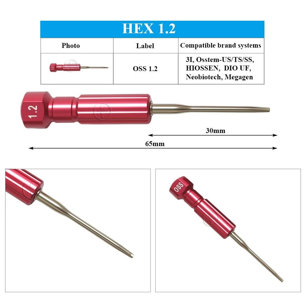 Screwdriver Dental Lab Screwdriver lab tools 9 pcs/kit