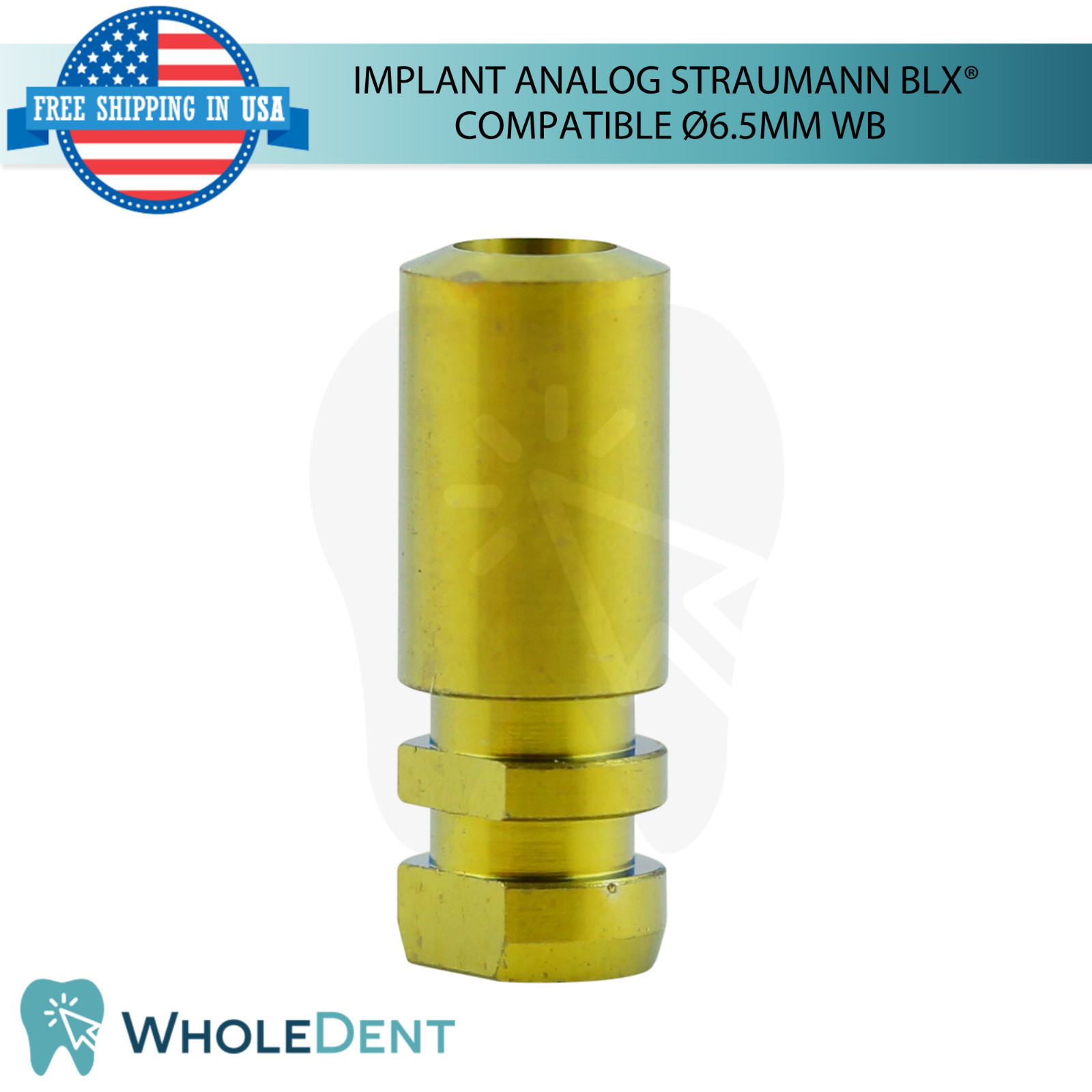Dental Fixture Analog Wide Base Straumann BLX® Compatible Ø6.5mm Lab