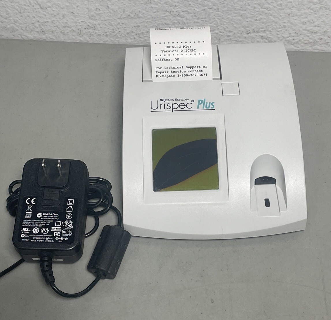 Henry Schein Urispec Plus Urinalysis Analyzer w/Power Supply-FOR PARTS OR REPAIR
