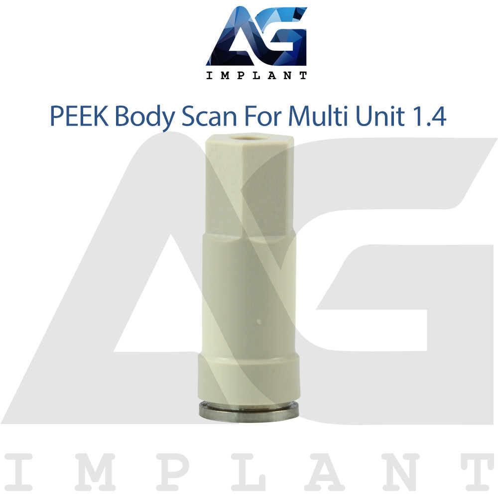 5 PEEK Body Scan For Multi Unit System Abutments 1.4 – Hexagon 2.42 With Screw