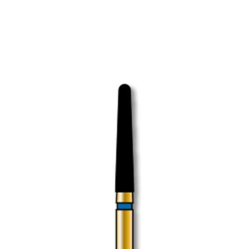 Alpen FG #850-10.018 Diamond Bur, Fine Grit, Long Round End Taper, Pack of 5