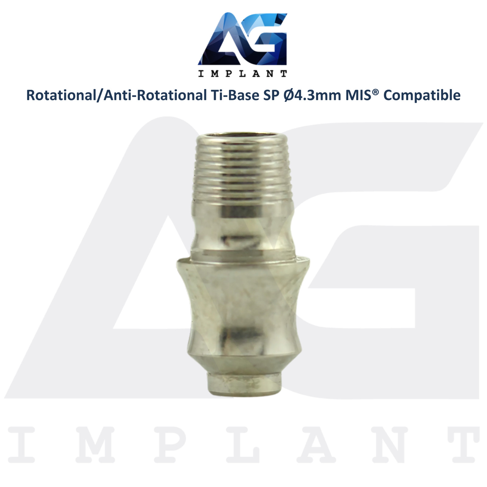 x5 MIS® Compatible Tibase Anti-Rotational/Rotational Ø4.3mm Standard Platform