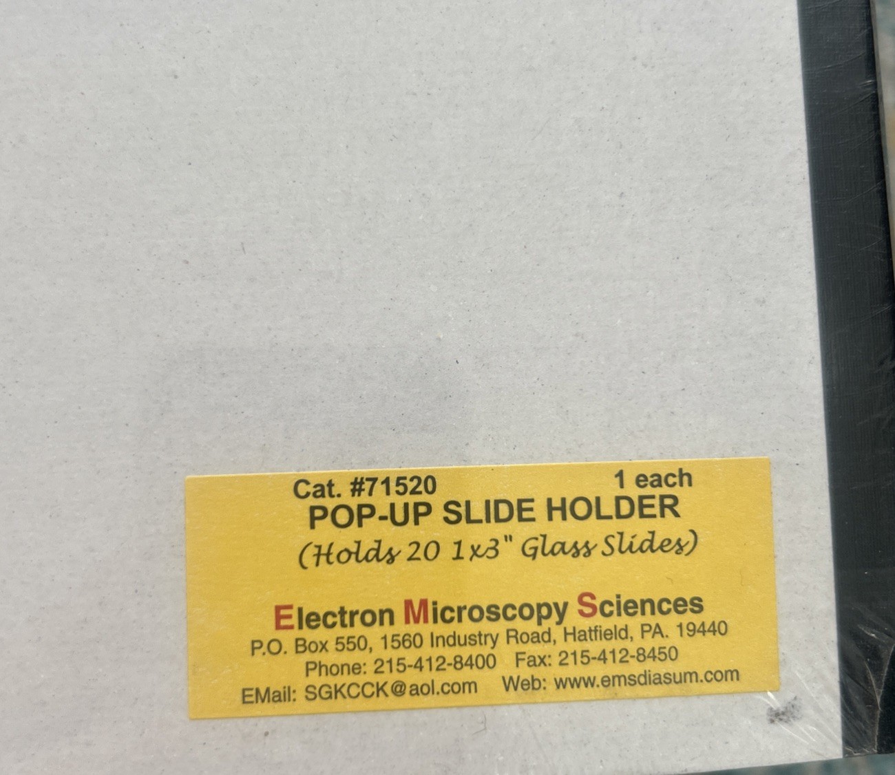 Microscope Slide Storage Boxes 10 Pack Lab Index Trays Holds 20 Slides