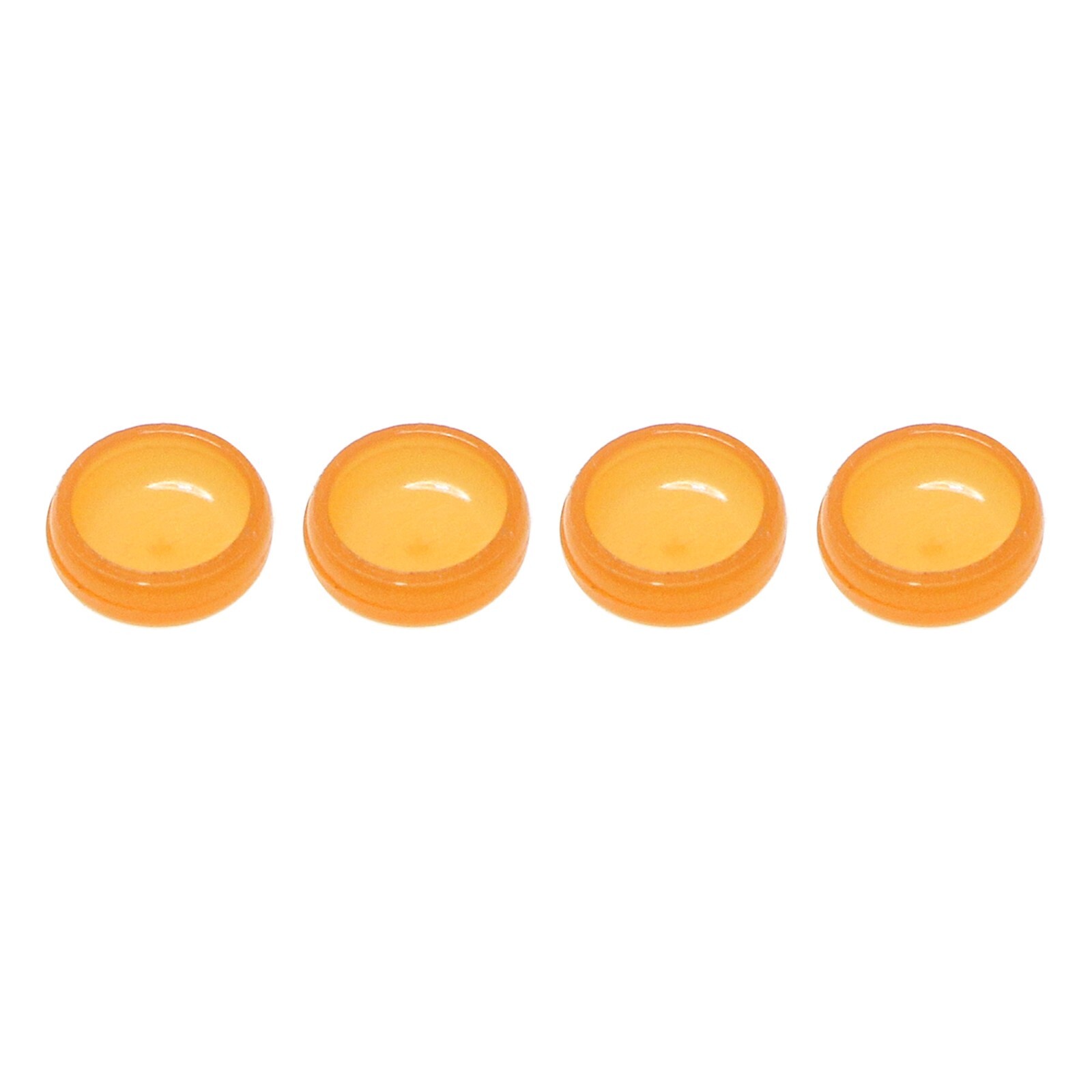 US 4Pcs Dental Xtra-Soft Overdenture Retention Implant Male Caps 0.8Lb Orange